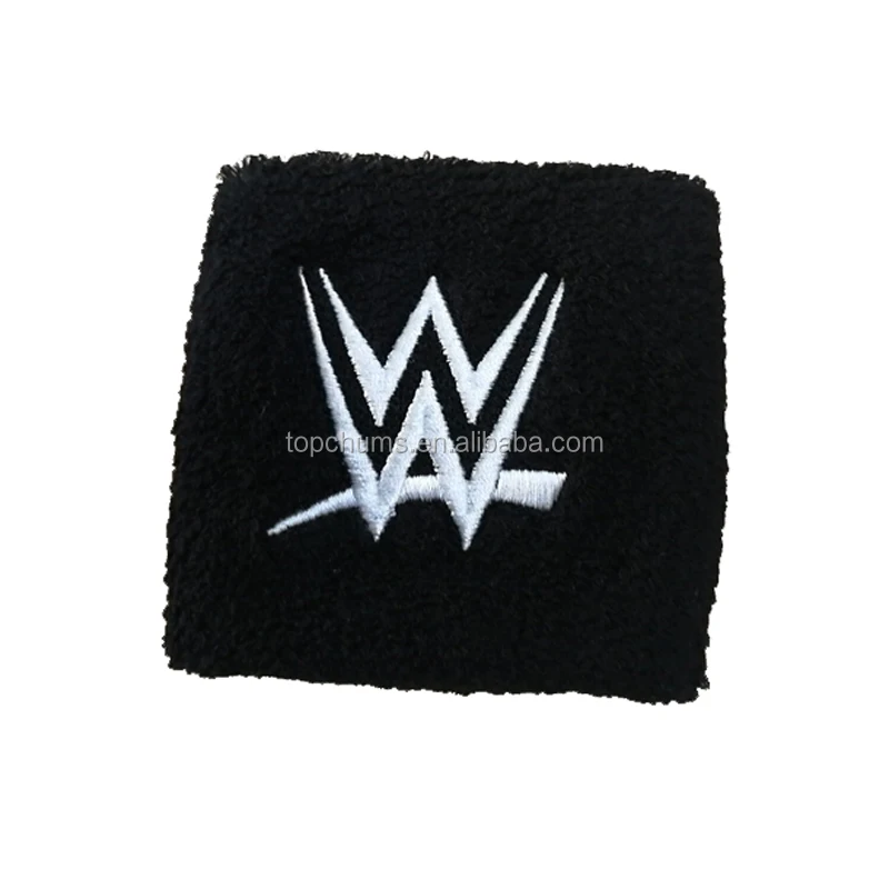 create tennis elastic custom terry sweat wristband sweatband with logo promotional