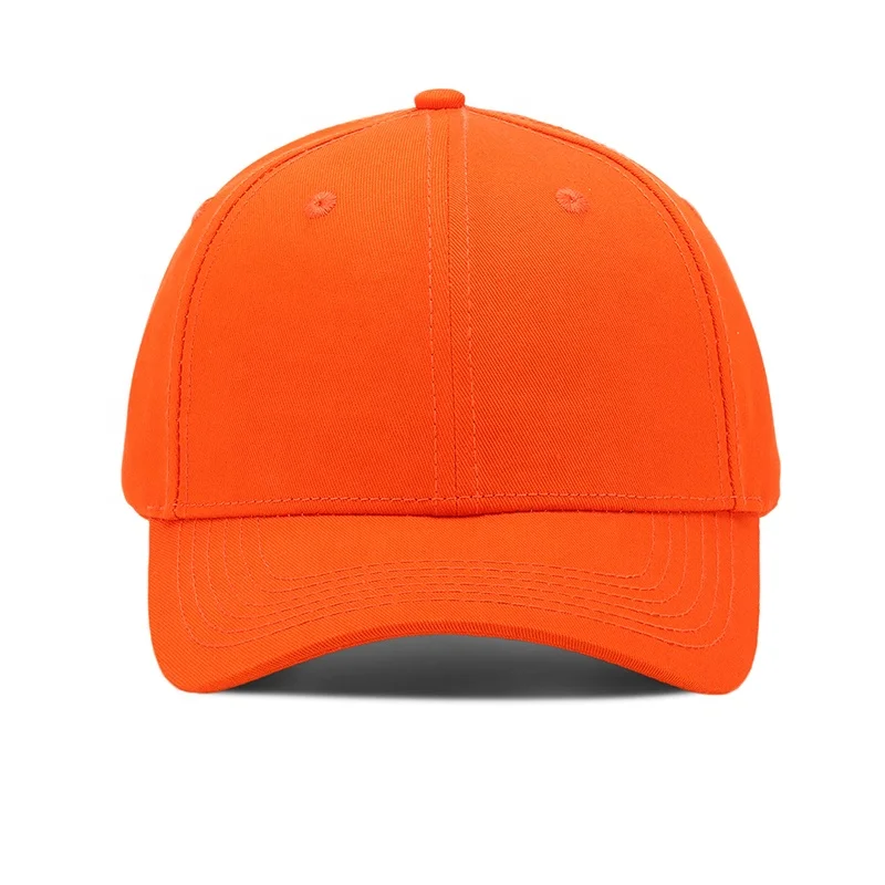 

inspirational trendy simple design spot supply cotton structured baseball caps hats sports hats, Orange