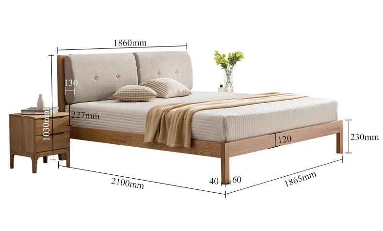 product-New Design Solid Wood Bed wooden Bedroom Furniture-BoomDear Wood-img