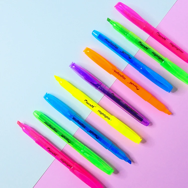 Stationery Products Bright Fluorescent Color Highlighter Marker Pen