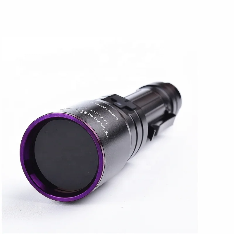 Tank007 forensic light source 18650 rechargeable USB Japan Ni chia  blacklight uv flashlight 365nm 5w