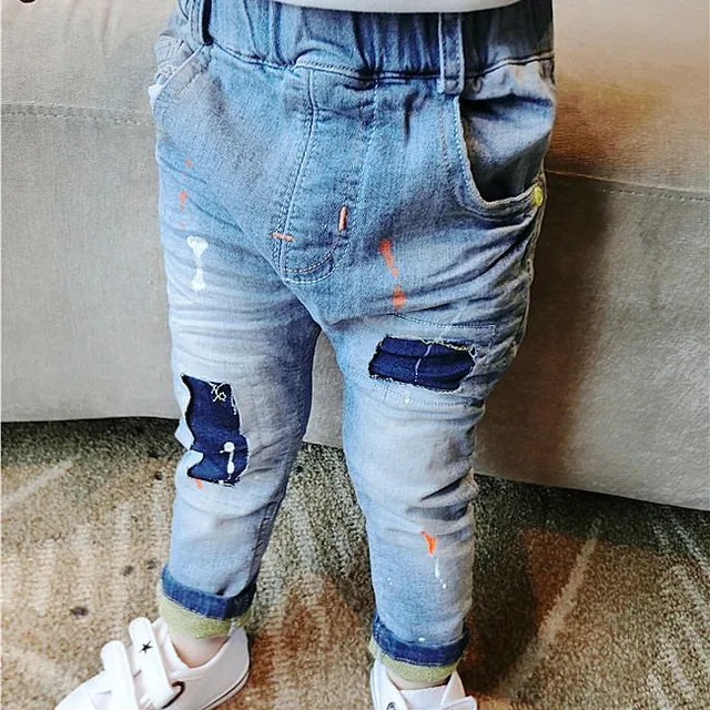 Export Surplus Branded Garments Open Crotch Jeans Kids Child Clothes