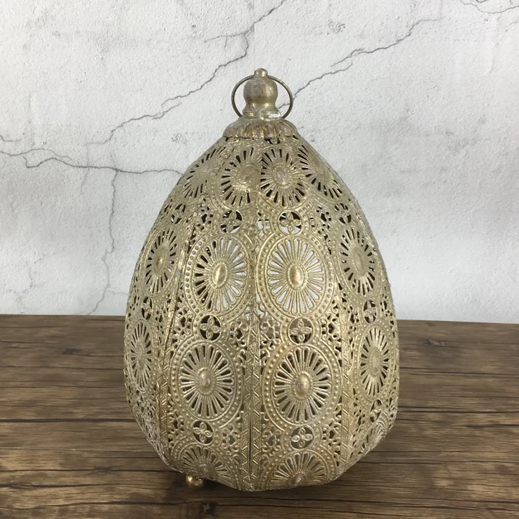 
Wholesale Wedding Decoration with Moroccan Style Large Moroccan Lantern Cross Metal Home Decoration Plated Antique Imitation 