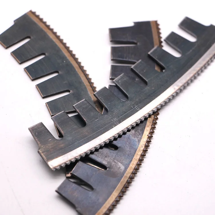 Notched And Curved 1.42mm Steel Rotary Cutting Rule Die Cutting Blade