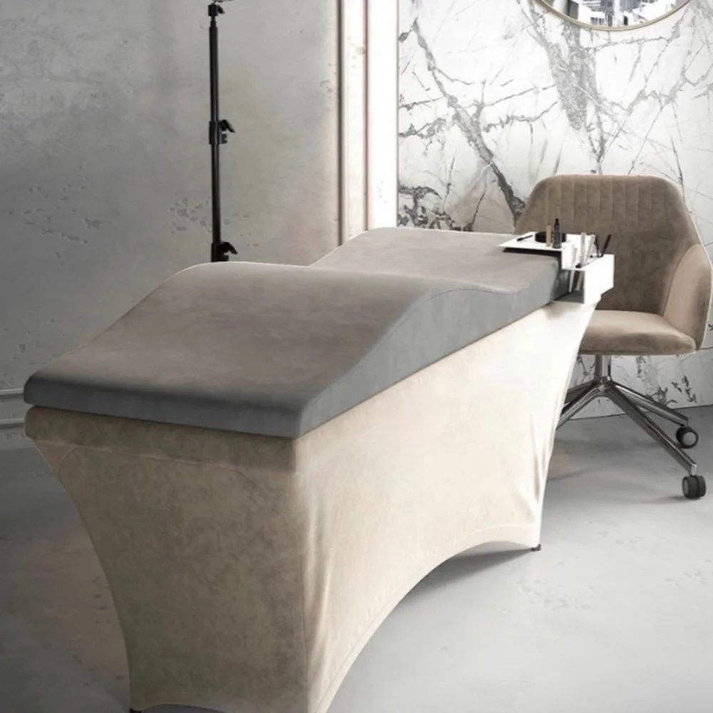 Beauty Salon Lash Bed Memory Foam Topper Ergonomic Lash Bed Curved