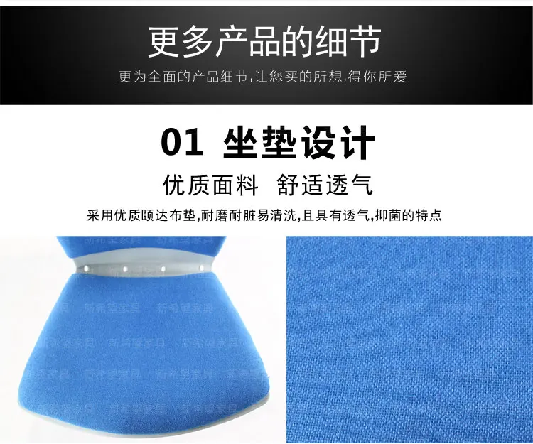 Conference Chair with Writing Board School Chairs with Arm PP Stacking Office Writing Chairs