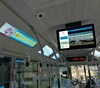250-500cd/m2 Brightness optional and 1920*1080 Max Resolution LCD advertising for bus LCD display