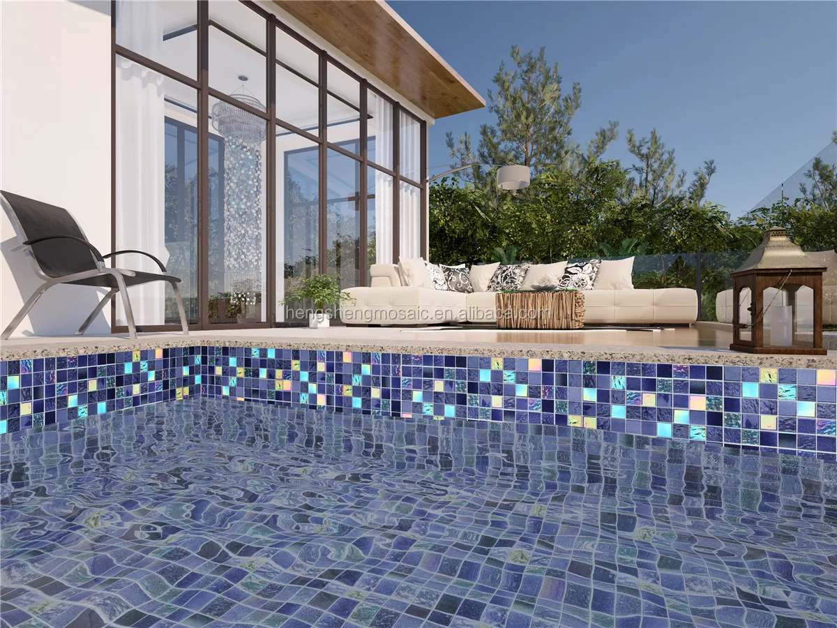 glass mosaic tiles for swimming pool