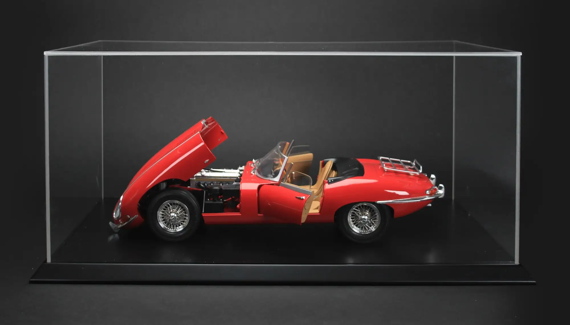 1/18 Scale Diecast Car Case Model Car Display Box Clear Dustproof