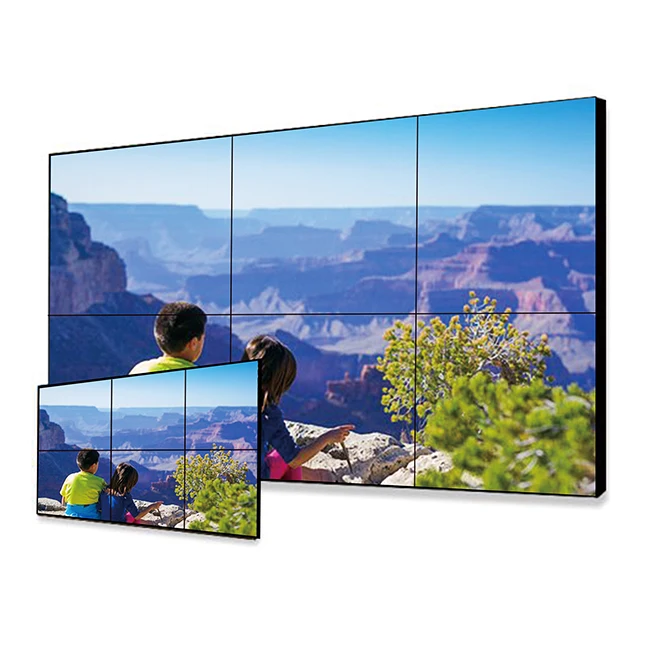 46 Inch Flexible Tv Screens Seamless Lcd Video Wall Advertising Display