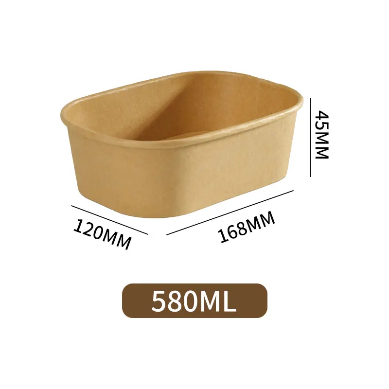 Ready Bulk Kraft Paper French Fries Square Soup Bowl Disposable ...