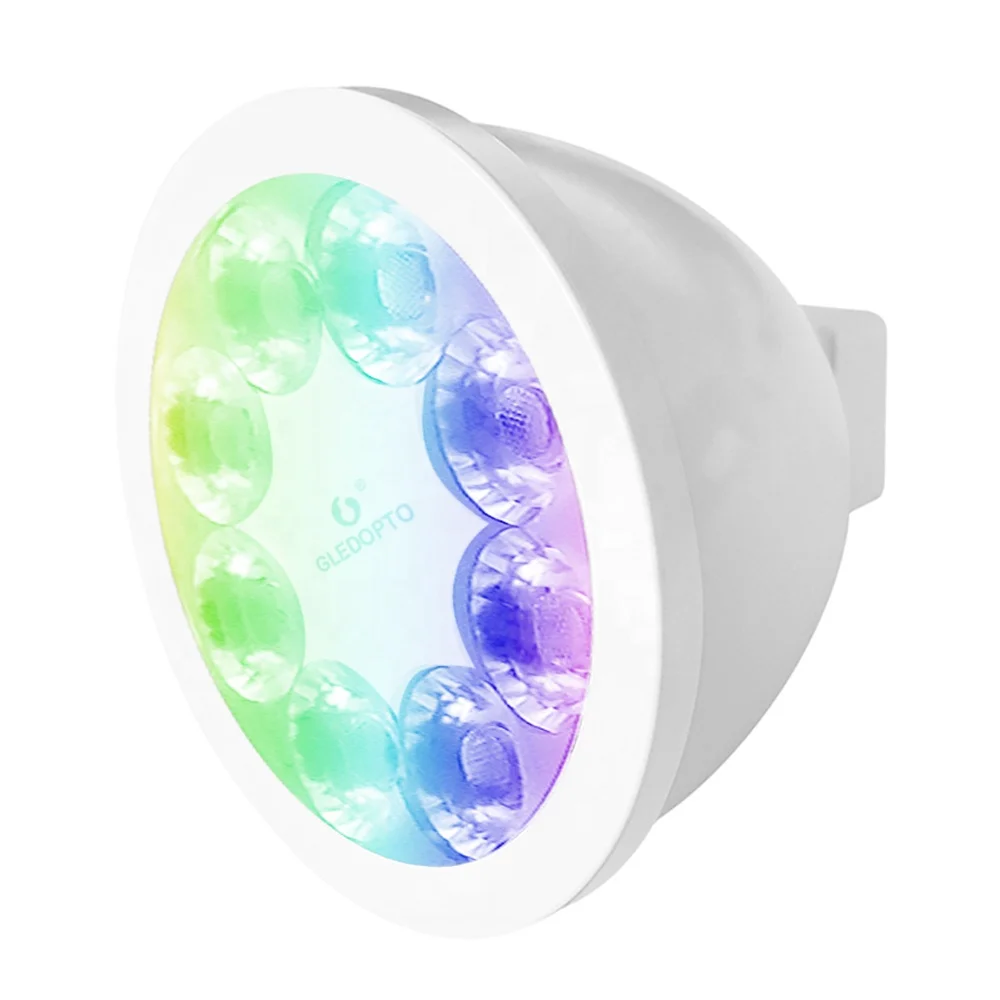 ZigBee Alexa MR16 LED Spotlight 4W CCT RGB Color MR16 Bulb LED Replacement Smart MR16 Coloured LED Bulbs