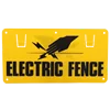 Electric fence farm security high voltage double side safety warning sign