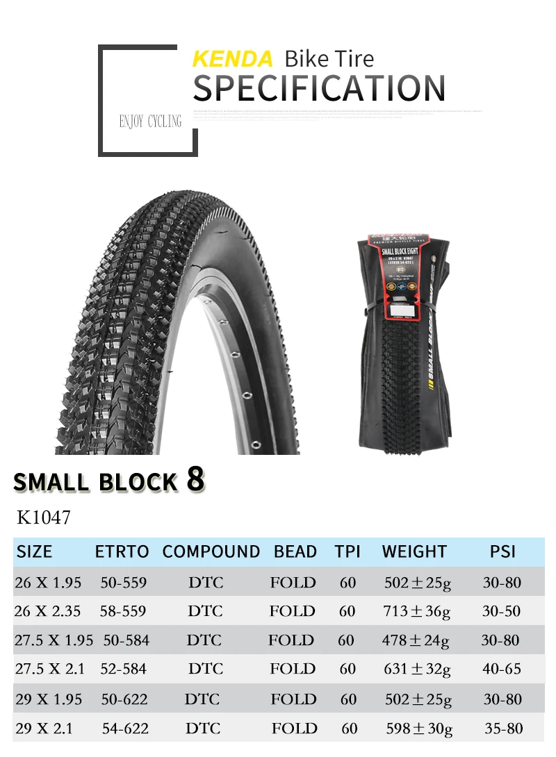 Kenda small block discount 8 26 x 1.95