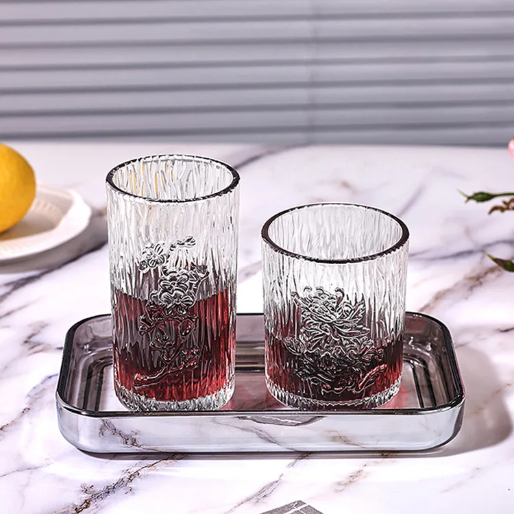批发图案压花玻璃杯咖啡杯定制logo - buy 玻璃马克杯咖啡杯,玻璃杯子
