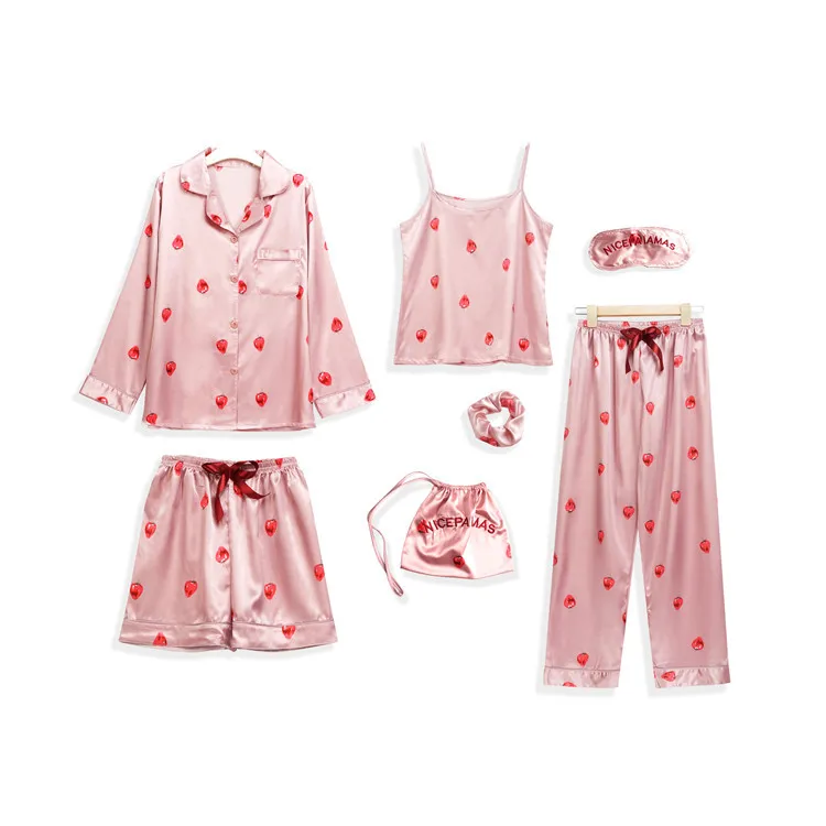 KAKAYO Sleepwear 7 Pieces Pyjama Set Women Autumn Winter Pajamas Sets Sleep  Suits Soft Sweet Cute Ni…See more KAKAYO Sleepwear 7 Pieces Pyjama Set