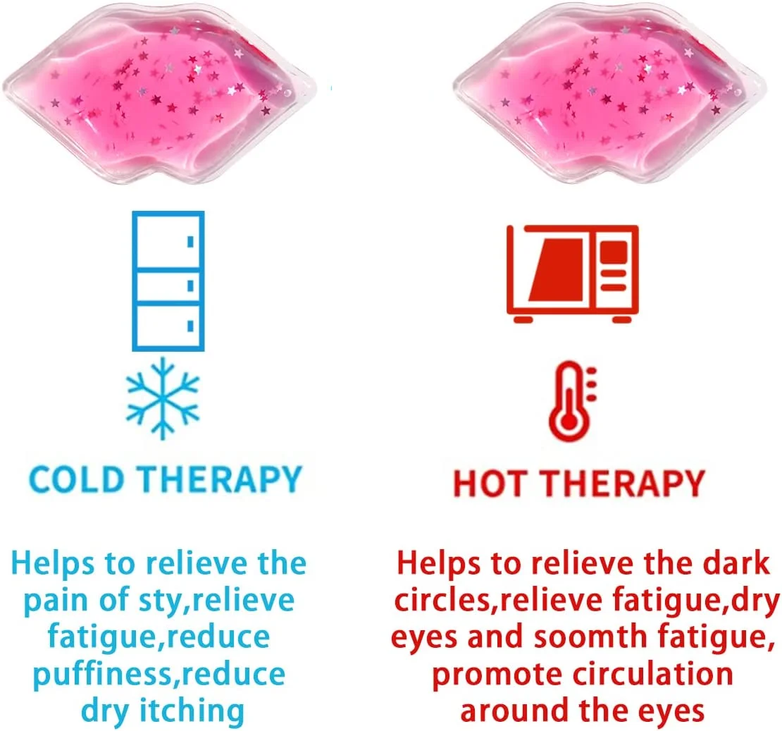 Custom Logo Cosmetics Beauty Pain Relief Antiaging Hot Cold Gel Lip