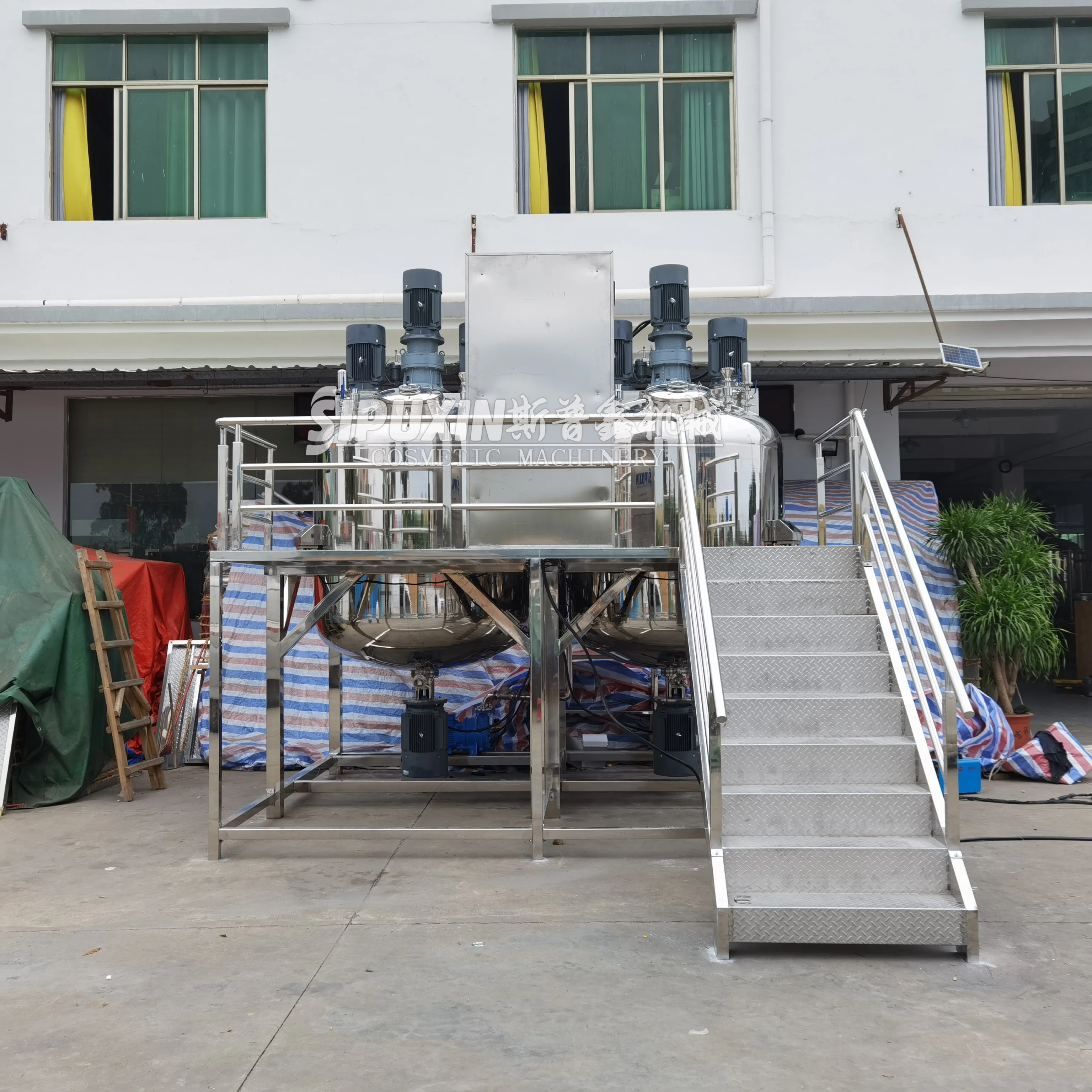 Stainless Steel Liquid Laundry Detergent Mixer / Making Machine