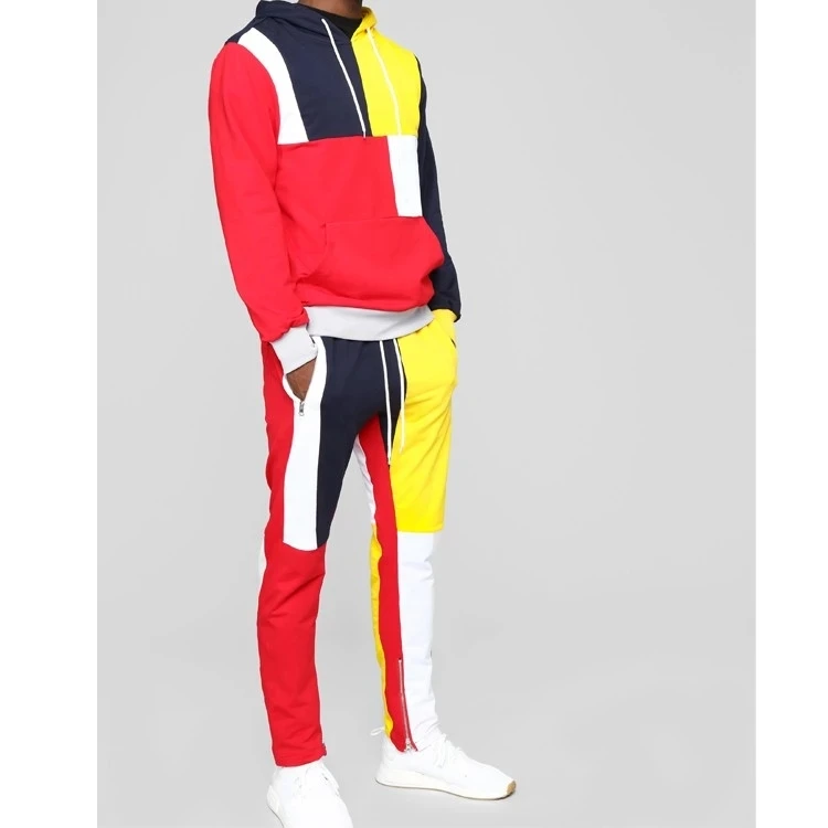 color block jogger set