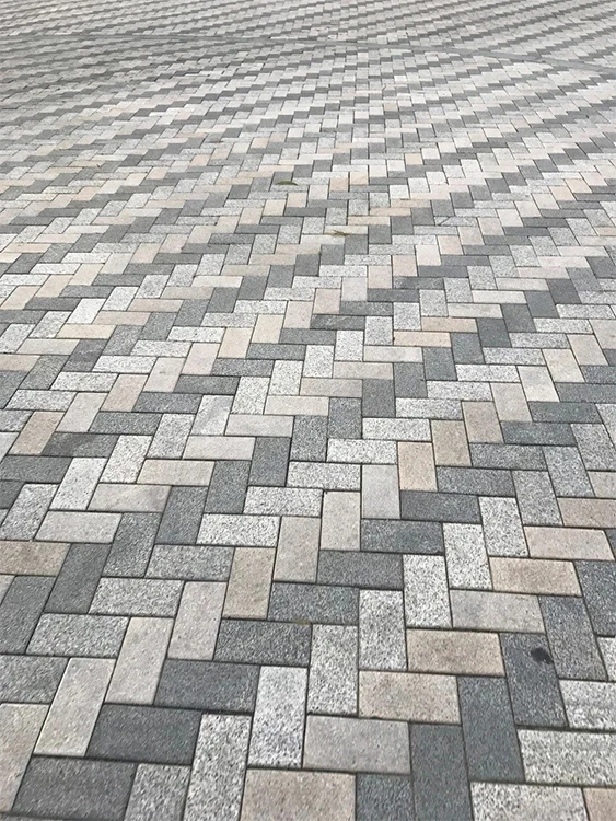 Camino De Entrada De Granito Pulido Y Tumbado Cubo De Piedra Barato