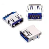 Free Sample 90 Degree DIP Plug-in USB 3.0 Type B Female Socket Connector