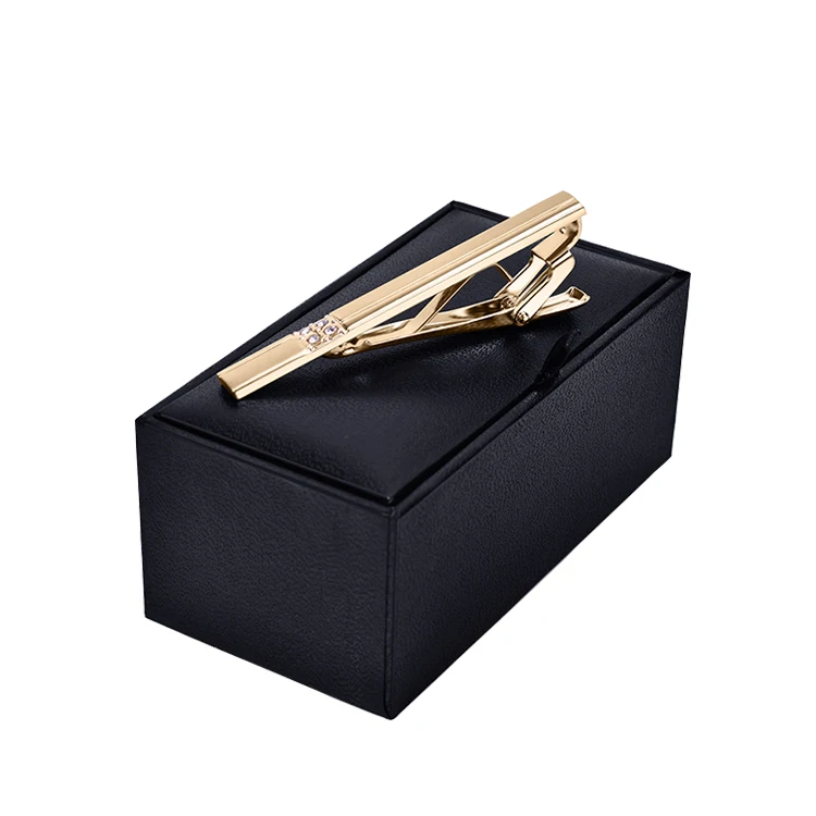 Tailor B Gold Onyx Tie Slide MOP Mother of Pearl Tie Clip Stones Tie Bar 106021-1
