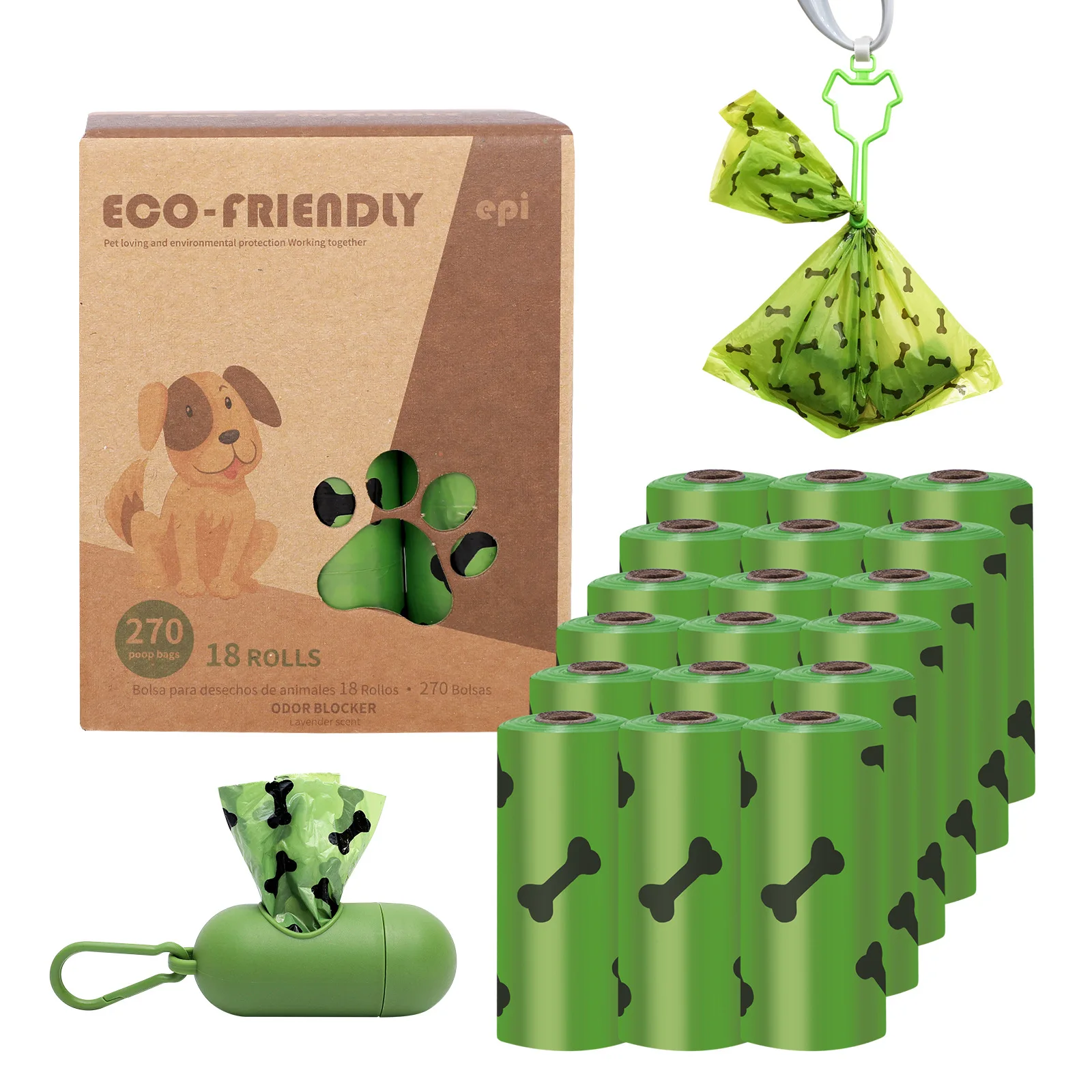 product-750-750.0000000000001 ODM/OEM Disposable Dog Poop Bags Hot-Selling EPI Biodegradable Pet Waste Pickup Bags