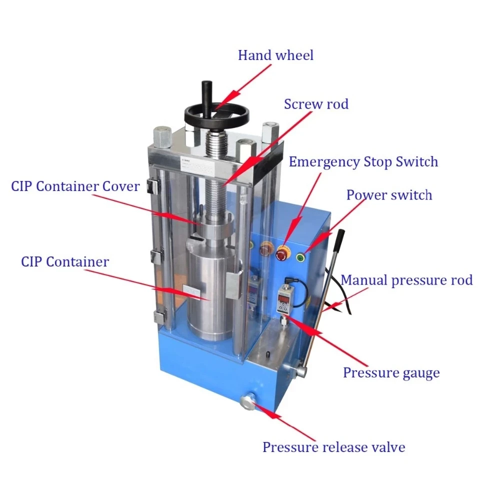 20T Manual Cold Isostatic Press Compact Cold Isostatic Press Machine
