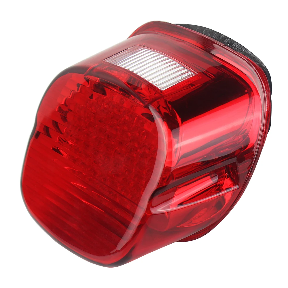 135 Super Bright LEDs Red Lens with Top Tag Light LED Tail Light For Motorcycle Strobing Squareback LED Taillight