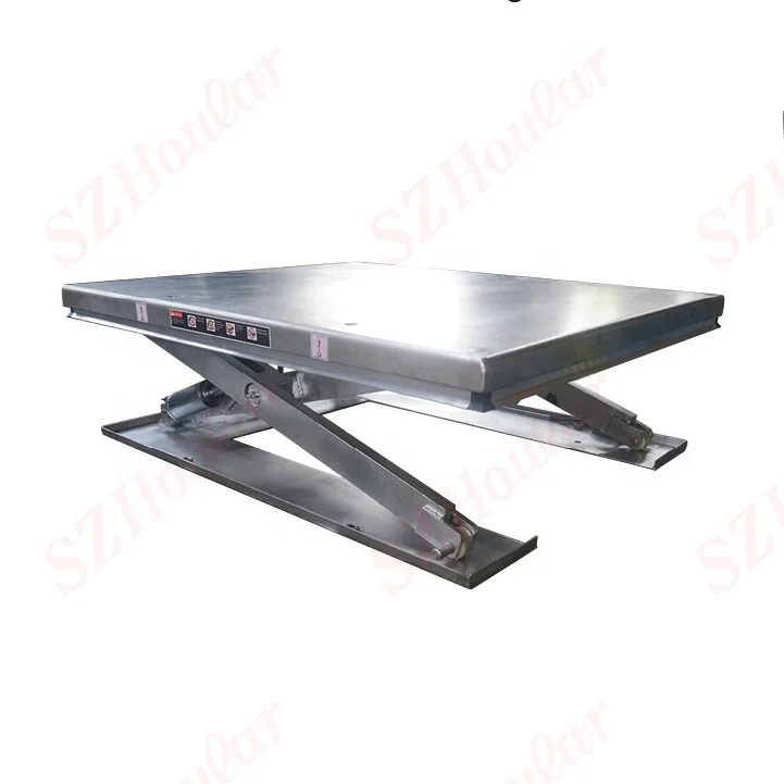 Stainless Steel Scissor Lift Table Inox Stainless Steel Electric Lift