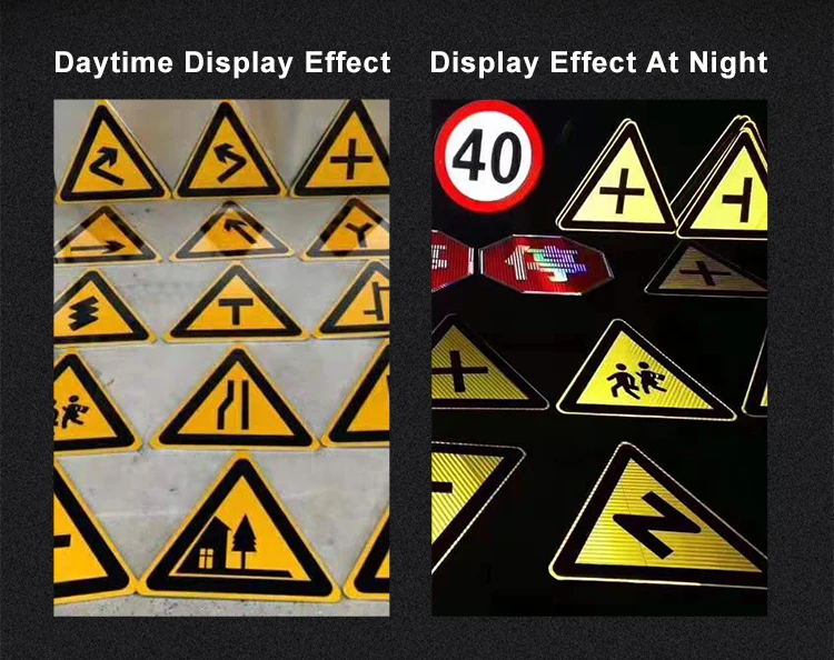 Custom Shapes Aluminum Sign Traffic Reflective Warning Sign Board