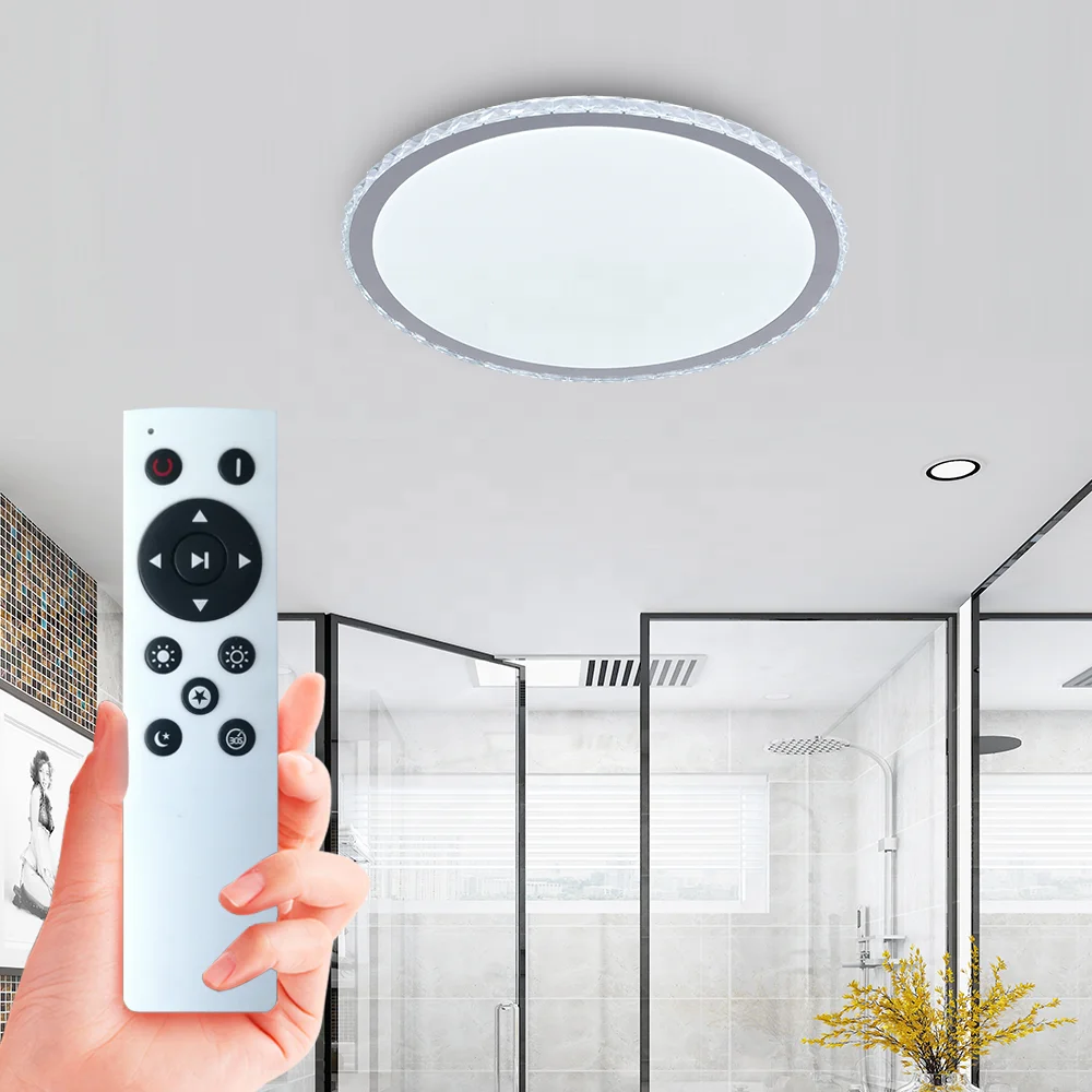 360 degree led ceiling light with remote 24W 36W 300mm-500mm ip54 modern led ceiling light for bathroom dinning hall hallway