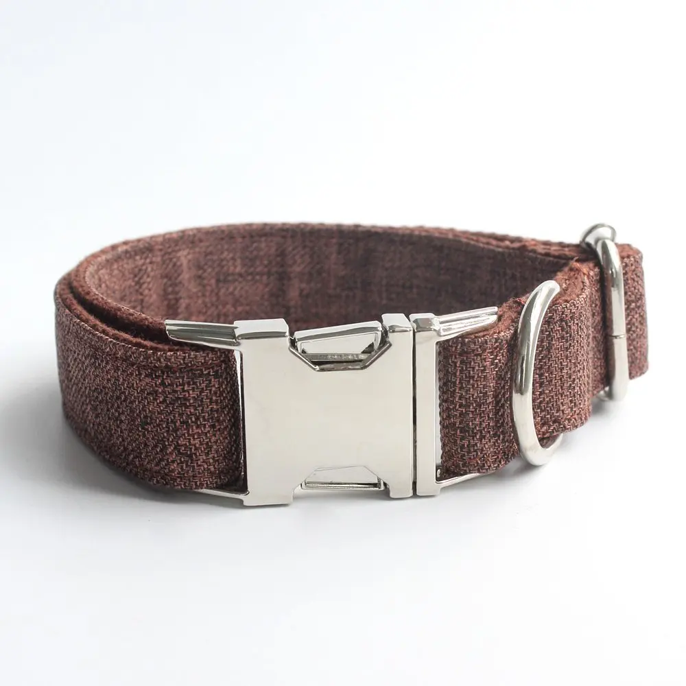 Wholesale Pet Supplier Double Layer Quality Hemp Dog Collars,Matching