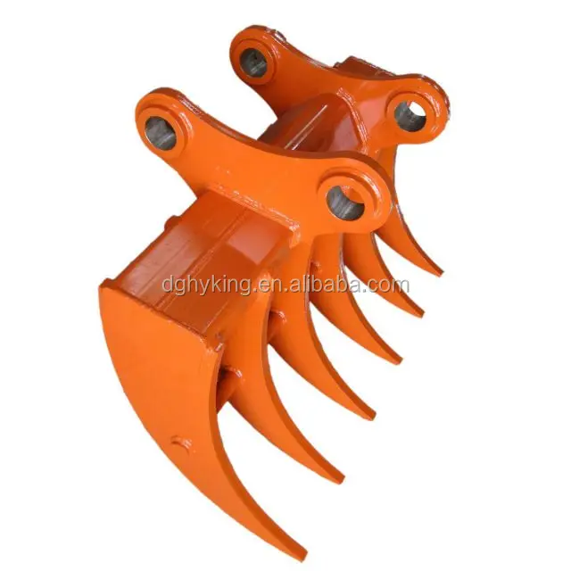 Hydraulic Clamshell Grapple Bucket with 1.6m³ Capacity for 30ton Excavator Made of Q345B+HARDOX450 Material
