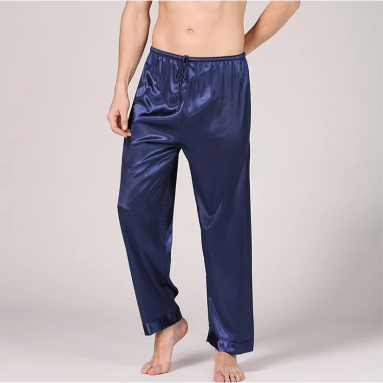 Wholesale Pijama de satén de seda para hombre, Pantalones para dormir, de verano, de alta calidad From m.alibaba.com
