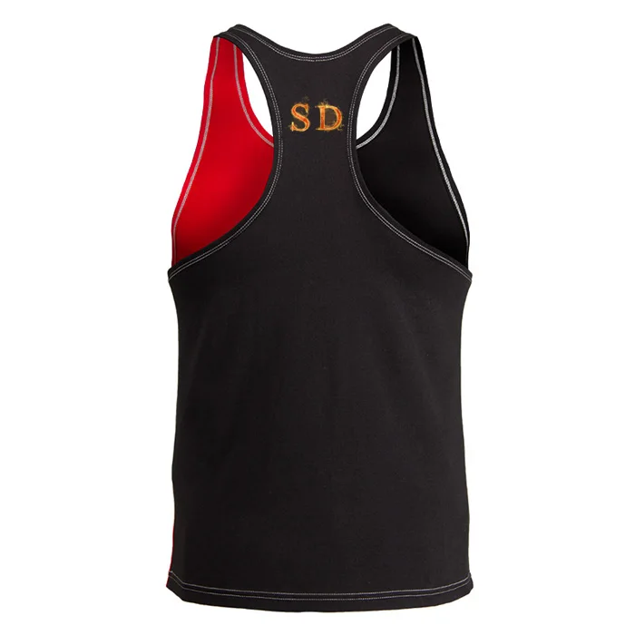 Wholesale Two Tone Color Design Men Workout Fitness Bodybuilding Stringer Singlets Custom Blank Gym Tank Top