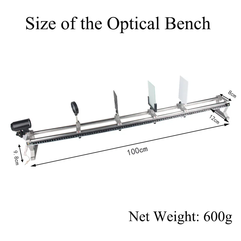 PEXMART Pin-Hole Convex Lens Imaging 100cm Optical Bench