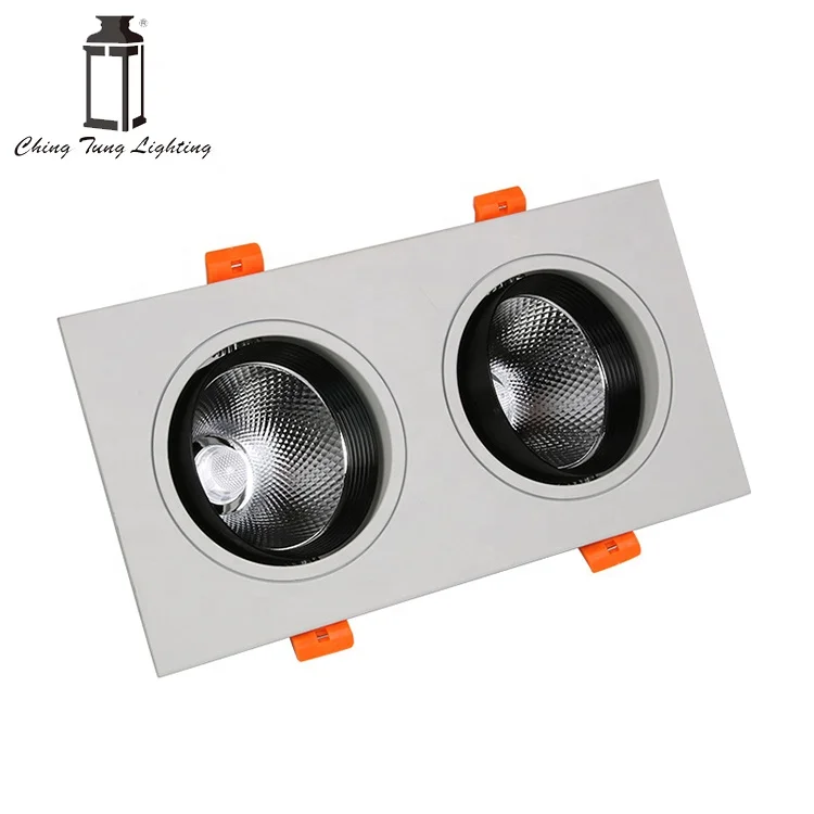 Durable using aluminum 10w recessed ceiling cob spot led grille lights