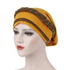 Wholesale The New INS Popular African Female Colorful Turban Bandana Shiny Cloth braid head cap India turban hat for women