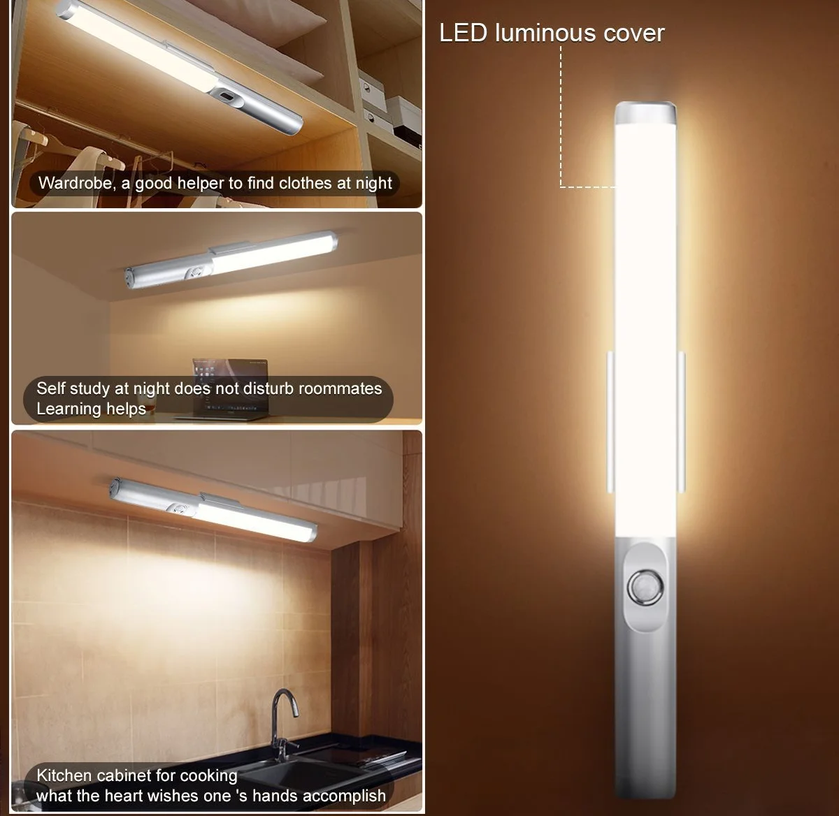 2835led Induction Cabinet Light Without Punching Human Body Induction ...