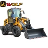 Tempered glass cabin parts 1.8 ton wolf zl18 mini wheel loader with wide grass tyre