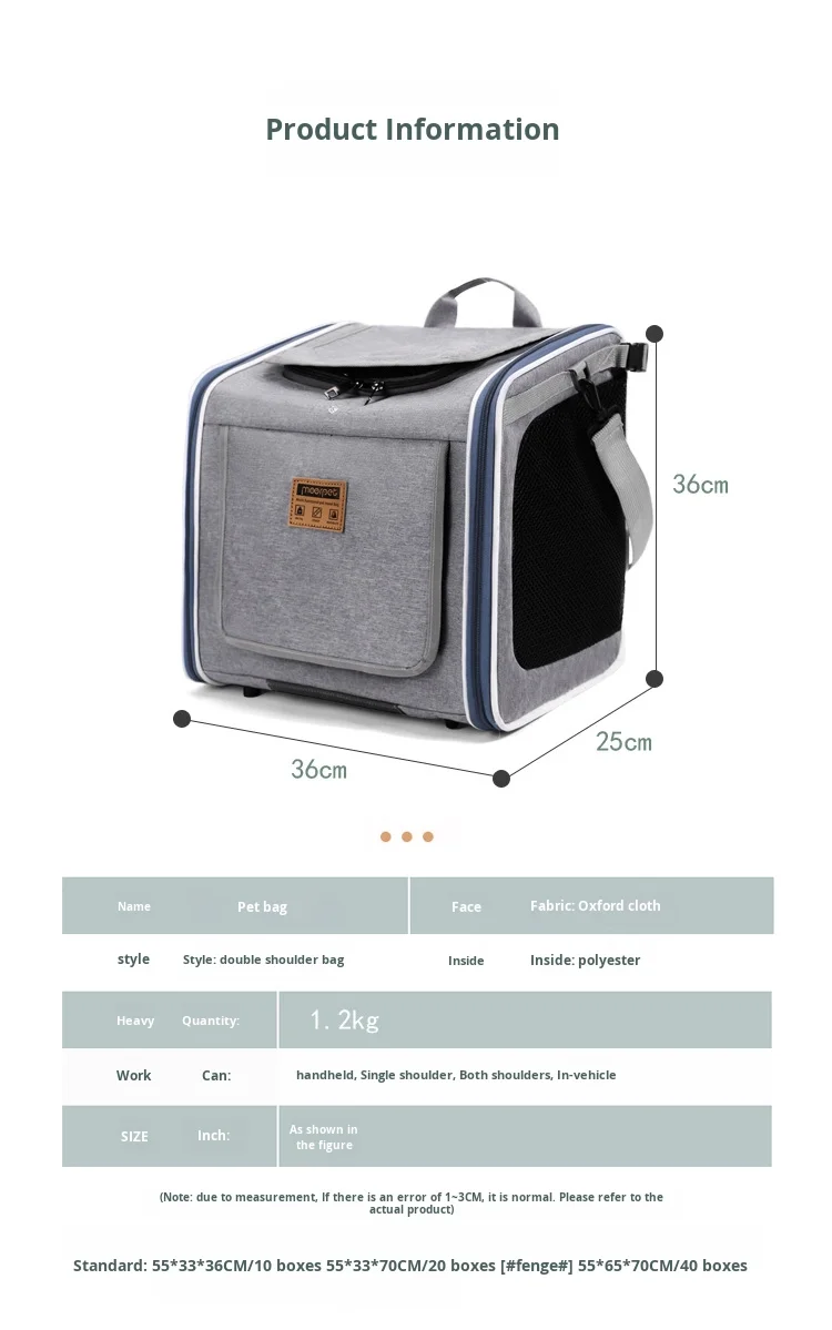 Bicycle Pet Bag Portable Pet Carrier Backpack Handheld Travel Bag Car Seat Bicycle Mesh Cat Dog Bag Foldable Outdoor Pet Supply