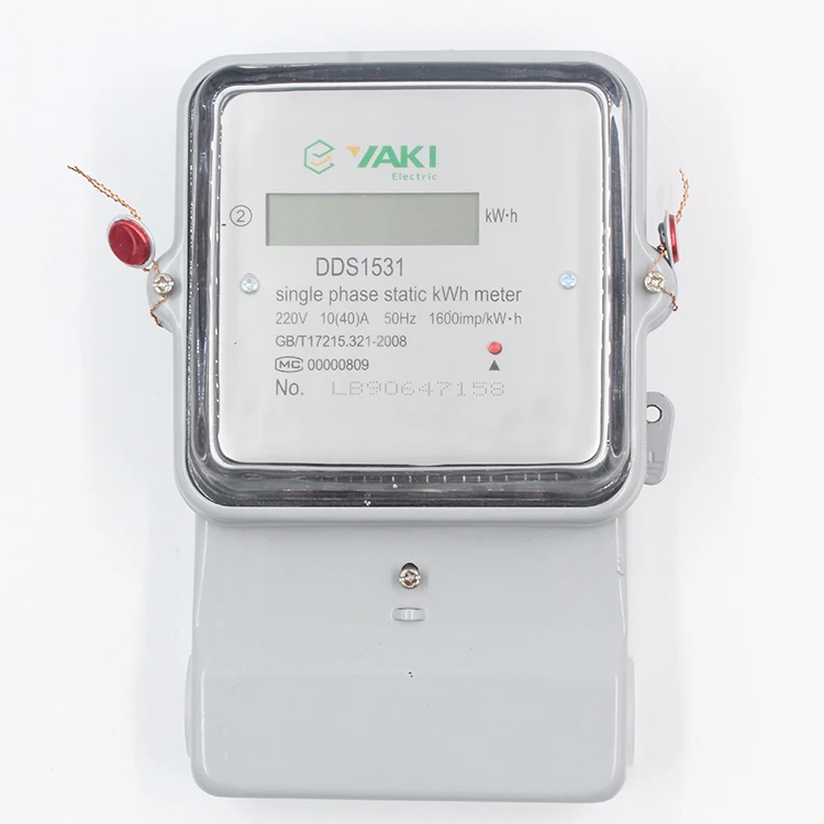 Yaki Singlephase Electronic 220v 50hz Electric Meter Price Static