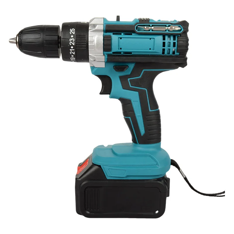 Customized Multi-Function Lithium Electric Drill Screwdriver Rechargeable Hand Impact Drill for Household Use Variable Speed
