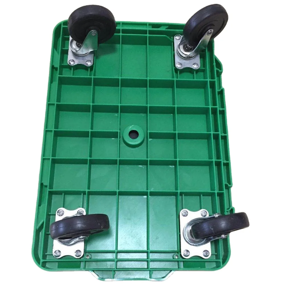 Plastic Dolly Trolley 4 Universal Wheels Furniture Mover Flat Cart