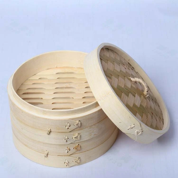 
High quality natural dim sum bamboo steamer set 