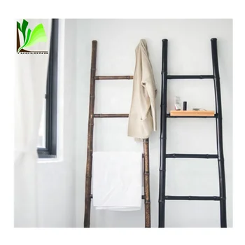 free standing wooden towel rail