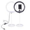 USB 9 inch table holder led selfie fashion Table LED Ring Light For Make Up