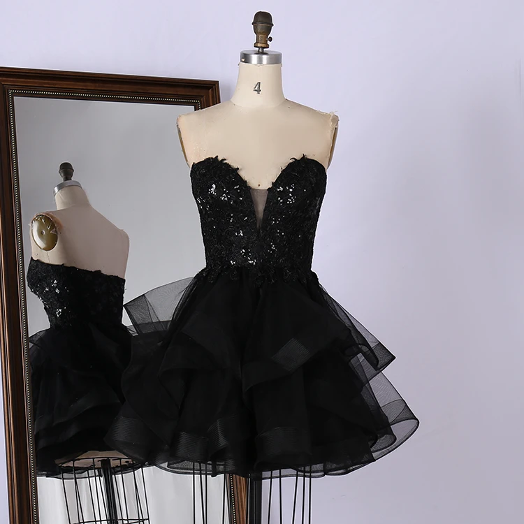 short black poofy dress