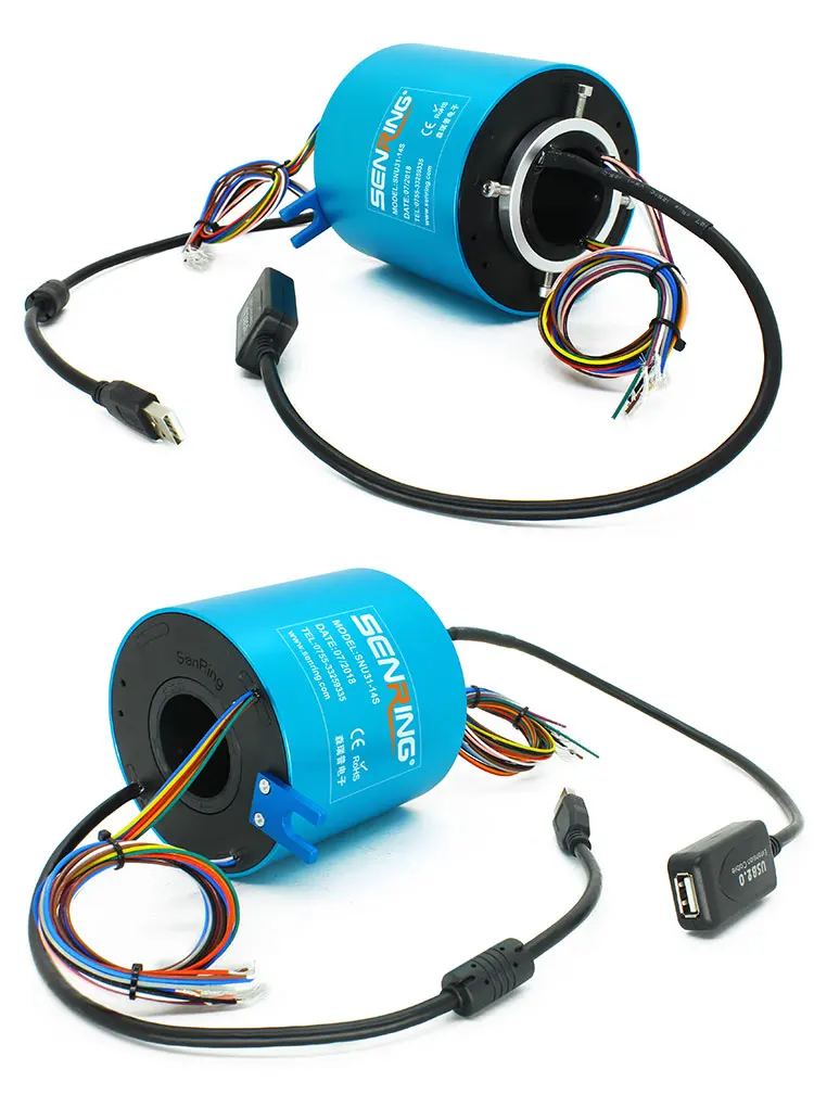 Usb Slip Ring Signal/power Transmiting With Through Bore 38.1mm From Senring Buy Usb Slip Ring